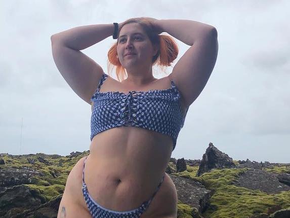 Influencer Honey Ross has hit out at Instagram after banning one of her photos. Picture: Instagram.