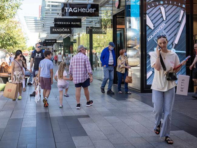 ADELAIDE, AUSTRALIA - NewsWire Photos FEBRUARY 6, 2023: Generic Retail Images from AdelaideÃs Rundle Mall shopping district, to illustrate the ABS RETAIL Trade Figures and Data. Picture NCA NewsWire / Emma Brasier