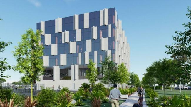 Artist's impression of the proposed Corio Village office block