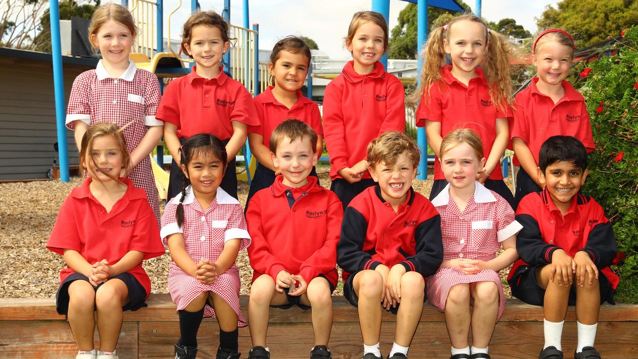 Roslyn Primary School 2025 Prep A. Front: Kinsley Walta, Liesel Joos, Kalyn Bruce, Sidak Sidhu, David Couacaud, Rianna Ratnayake, Dilan Mulayim, Archie Levy, Lenny Faulkner, Ammar Khan. Back: Aliana Dixon, Asel Kuru, Evie Griffin, Ajna Makas, Jasmine Herald, Amber Dewhurst, Subash Jain, Louie Lymer, Isabelle Couch, Wyatt Ford