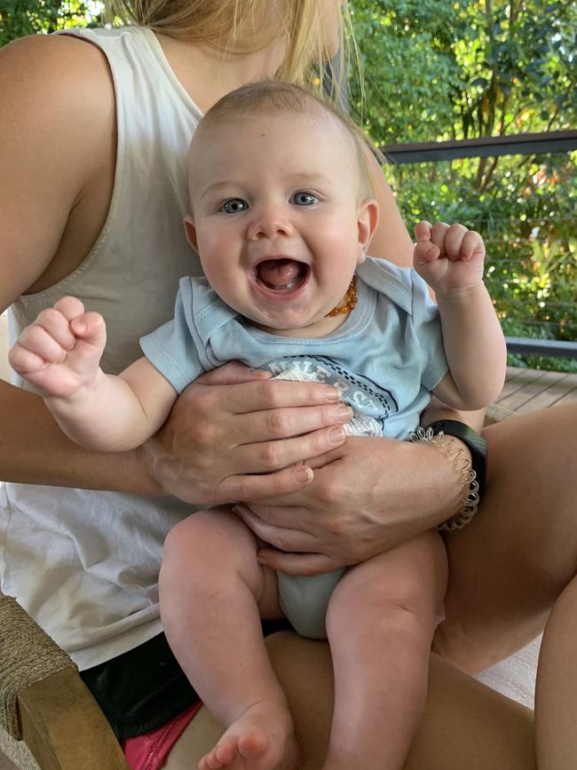 This little guy Ryker is constantly chuffed to be alive! When he is awake, he is always smiling.