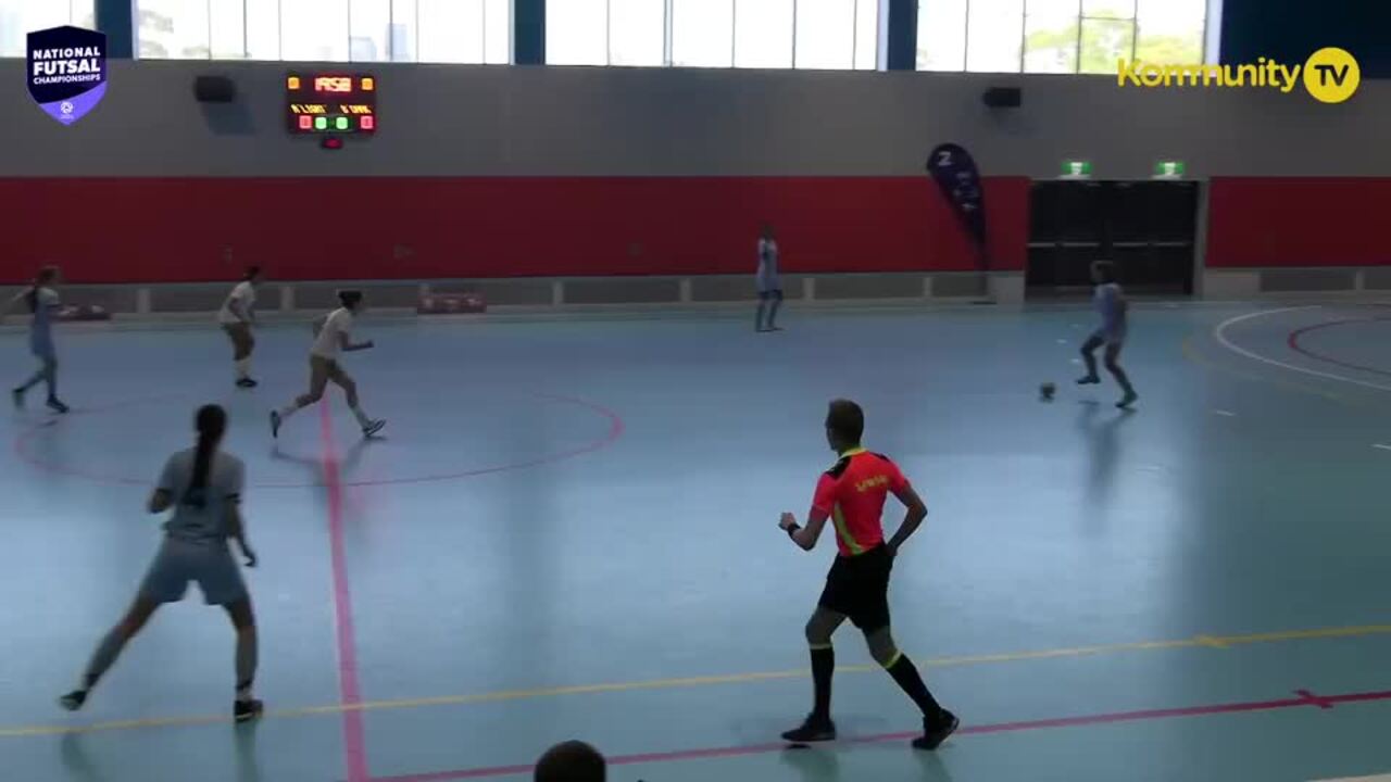 Replay: Football NSW Thunder v Football Victoria Navy (U15 Girls QF) - 2025 National Futsal Championships Day 4