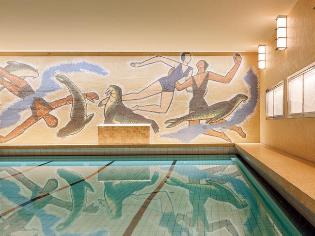 Sommerro Hotel’s astonishing Art Deco pool. Photo: Francisco Nogueira