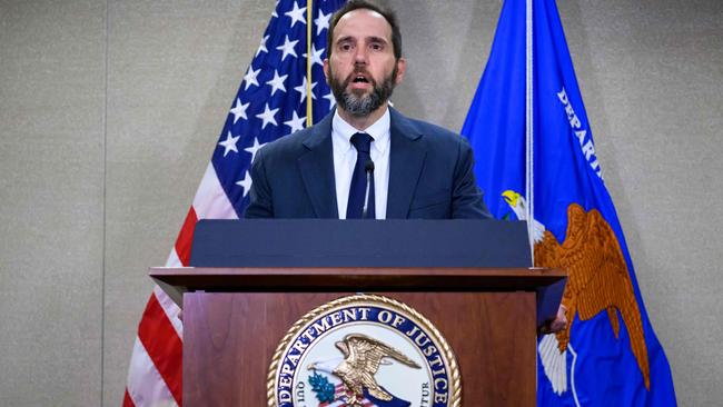 Special Counsel Jack Smith speaks to the press at the US Department of Justice in Washington, DC. Picture: AFP