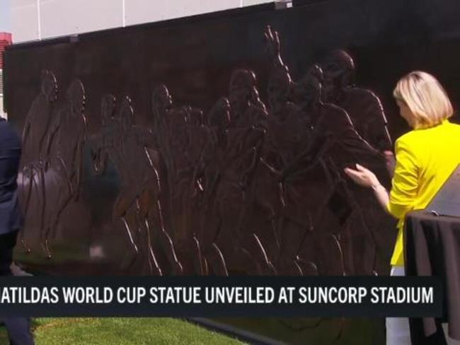 Matildas unveil World Cup statue