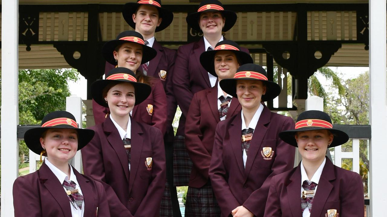 Gympie High 2022: (Top to bottom, left to right) Isaac Ronan, Kiarnah Lee, Zaraya Grosskopf, Kelli-Lee Watson, Olivia Callaway, Kleo Isaac, Charlotte Keogh, Tahlia Patterson