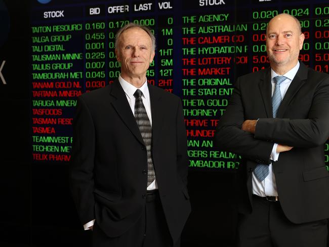 4/9/24: Bob Caisley (right) and Phil Galvin are running for the ASX board as challenger candidates after the disaster over recent years at the market operator. John Feder/The Australian.