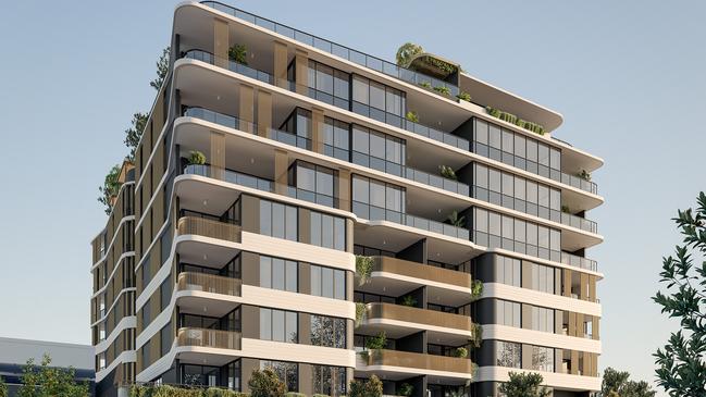 Interstate migration saw Brisbane’s vacancy rate drop 0.2 per cent to 1.1 per cent in January. Above, new apartments in the inner suburb of Newstead.