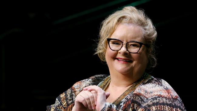 SYDNEY, AUSTRALIA - OCTOBER 29: Magda Szubanski poses after  speaking on stage during the City of Sydney CityTalks event at Sydney Town Hall on October 29, 2019 in Sydney, Australia. She was joined by former Prime Minister and chair of Beyond Blue Julia Gillard who delivered a keynote address discussing discrimination, Indigenous social and emotional wellbeing and the need for mental health system reform. The City of Sydney CityTalks event is taking place as part of Mental Health Awareness Month   (Photo by Lisa Maree Williams/Getty Images)