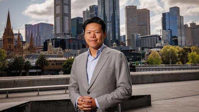 Proterra Investment Partners Asia managing partner Tai Lin in Melbourne last month. Picture: Nadir Kinani