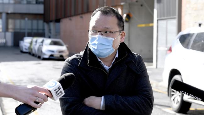 Dr Peter Shin, also known as Ho Keun Shin, pictured in August leaving the Adelaide Watch House in the city. Picture: Naomi Jellicoe