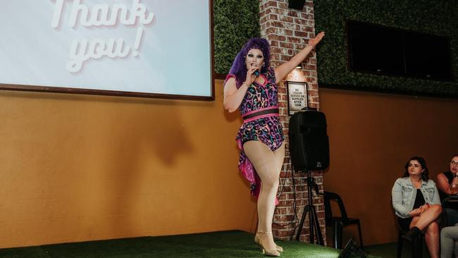 Drag queen Leisha Luck performing at So Phresh at the Red Lion Hotel on May 28, 2022. Picture: Contributed