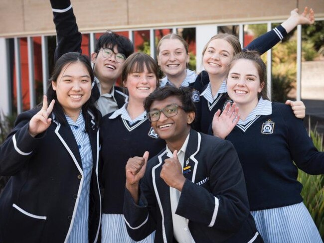 Caulfield Grammar students for VCE and Beyond feature.