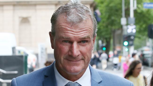 Darren Weir leaves the County Court of Victoria in Melbourne in February, facing charges of animal cruelty and conspiracy offences. Picture: AAP/David Crosling