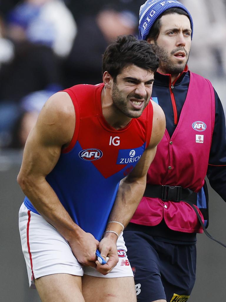 Petracca’s season was ended after being hospitalised. Picture: Michael Klein