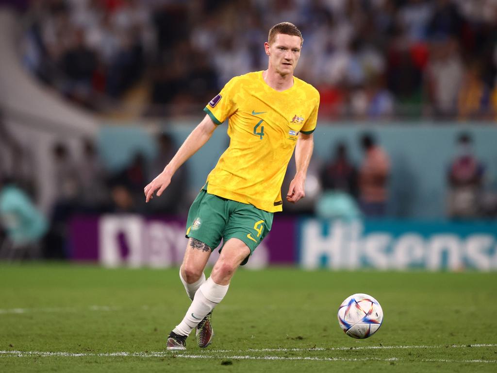 Kye Rowles is thrilled about playing for the Socceroos on the Gold Coast. Picture: Robert Cianflone/Getty Images for Football Australia