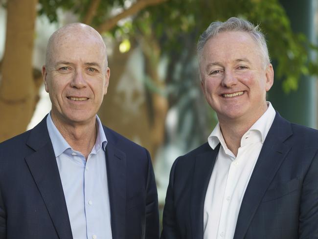 Nine CEO Hugh Marks with Greg Hywood.