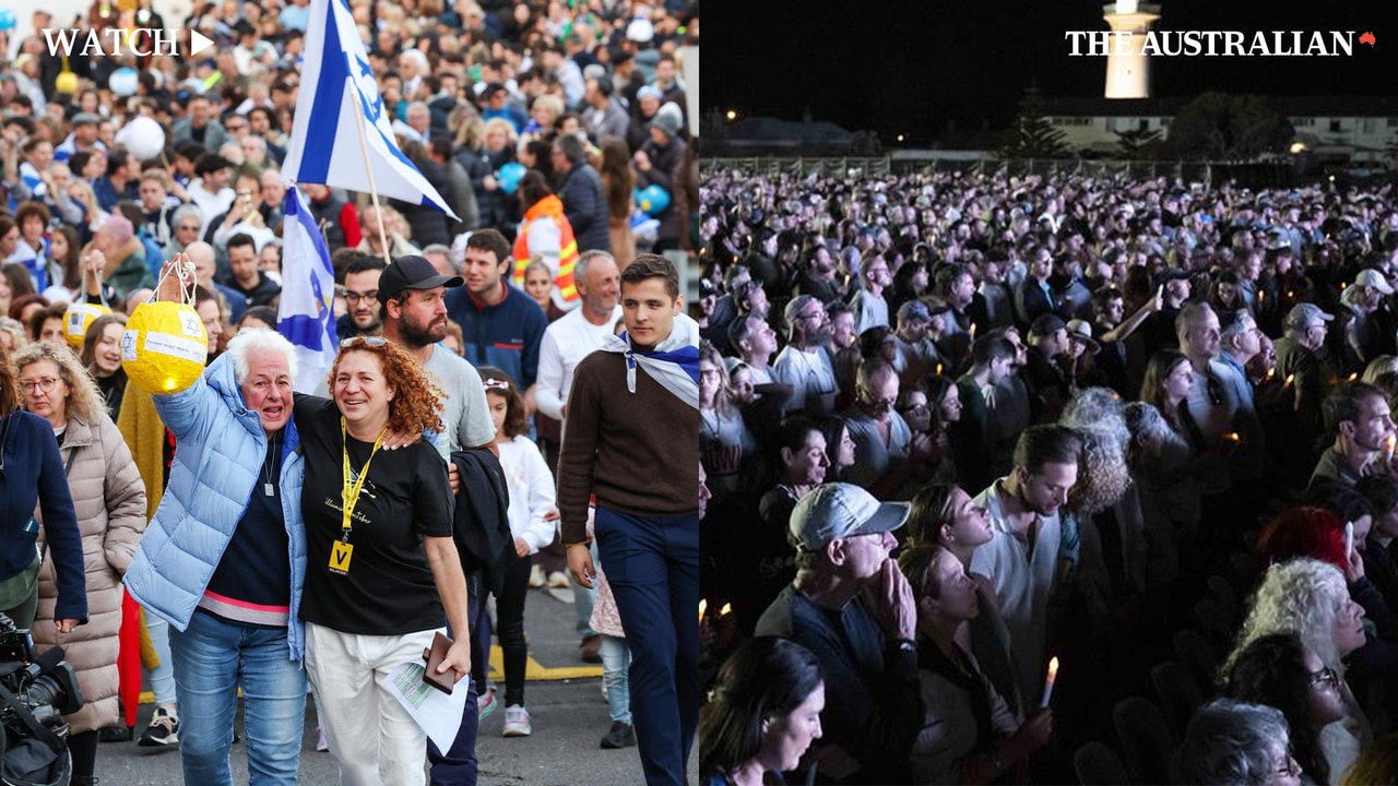 'Here for love': Scenes at Vaucluse vigil for October 7