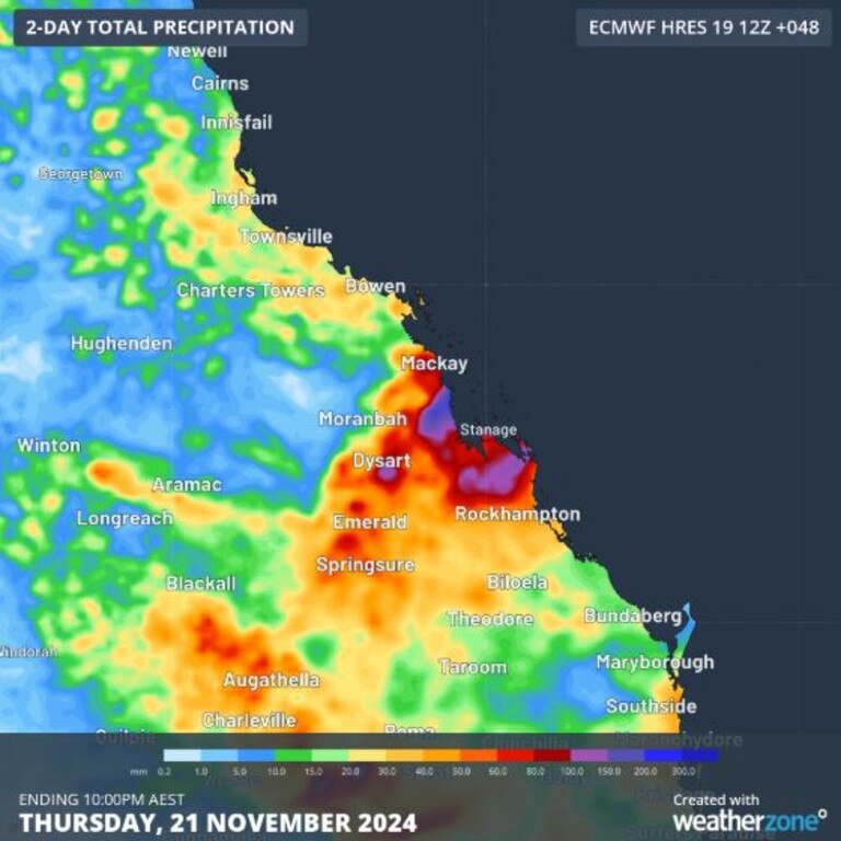 Queensland weather: Central Qld facing 200mm deluge after flash ...