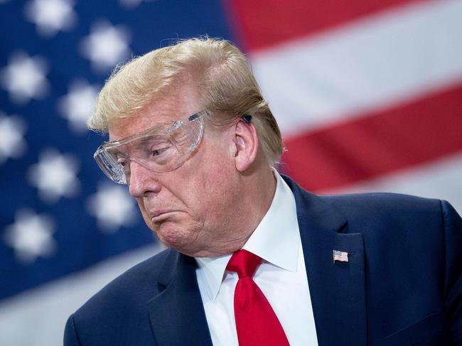 US President Donald Trump struggled to deal with COVID-19 from day one. Picture: AFP