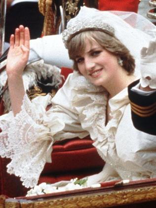 Diana wore the same tiara at her wedding to Prince Charles.