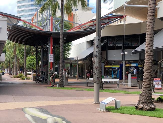 An empty Smith St Mall as locals ease into isolation on FridayPicture WILL ZWAR