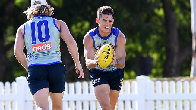 Brandon Starcevich impressed with 99 KFC SuperCoach points against Fremantle.