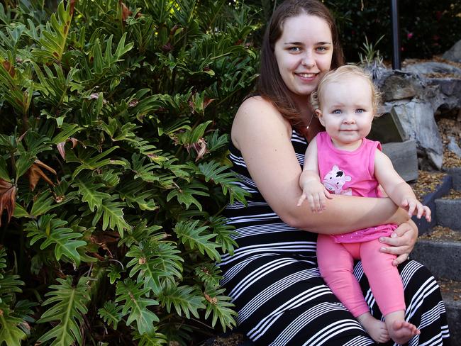 Amy Van Eersel and her one -year old daughter Ava in her Dee Why home.