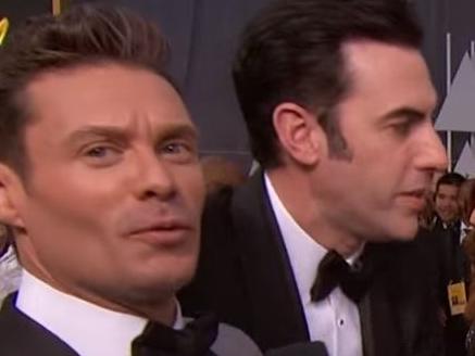 Seacrest snubs Baron Cohen at Oscars