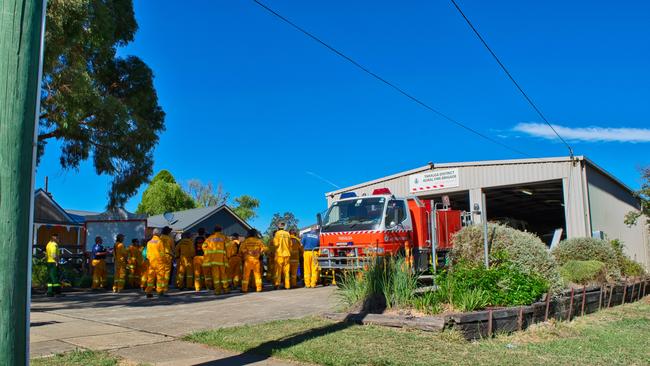 The community gathers. Picture: Timothy Dean