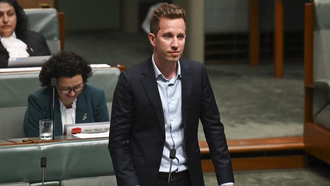 Greens’ housing spokesman Max Chandler-Mather wants the government to do more for domestic violence in the housing space. Picture: NCA NewsWire / Martin Ollman