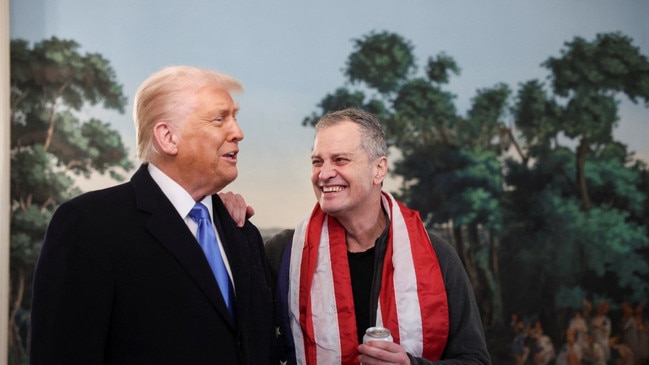 At the White House he said: 'President Trump is a hero." Picture: Kevin Lamarque/ Reuters