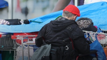 Homeless in the Southport CBD.