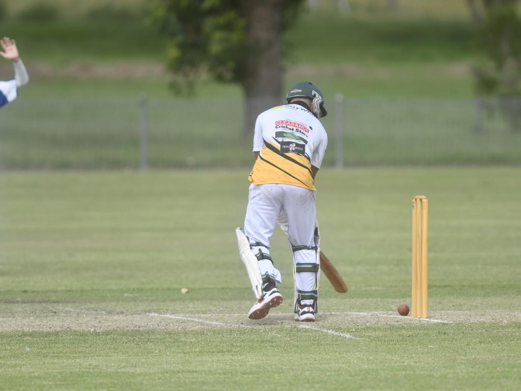 Action in LCCA first grade between Harwood and Yamba at Barry Watts Oval.