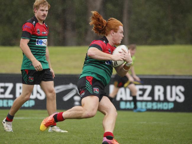 Keegan McGrann scored the final try for Colyton. Picture: Warren Gannon Photography