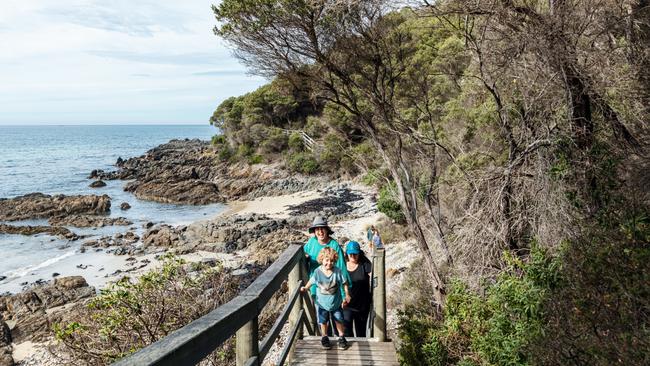 East Cape Boardwalk stretches between East Cape and Cape Conran Coastal Park. Picture: Belinda VanZanen.