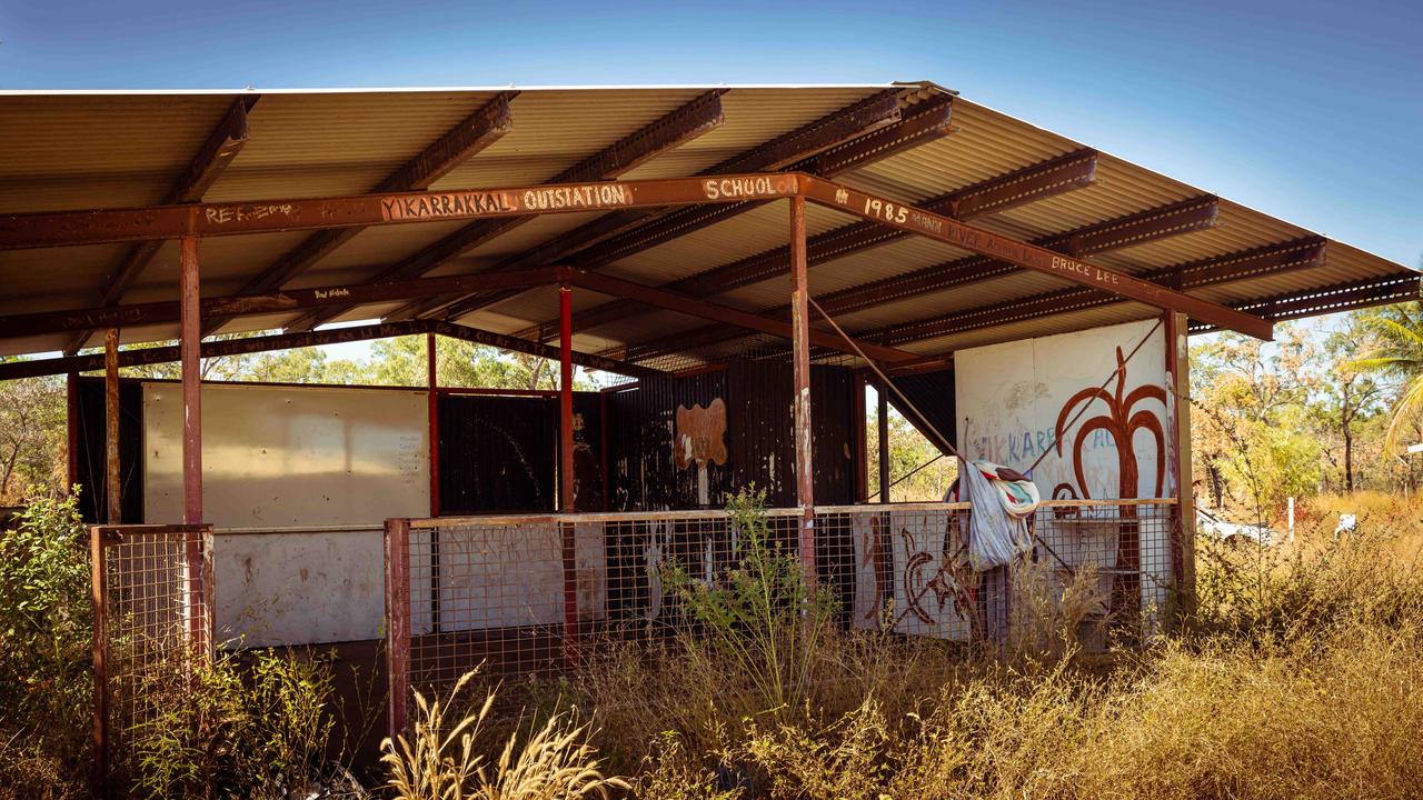 The schoolroom in Yikarrakkal was in use until last year.