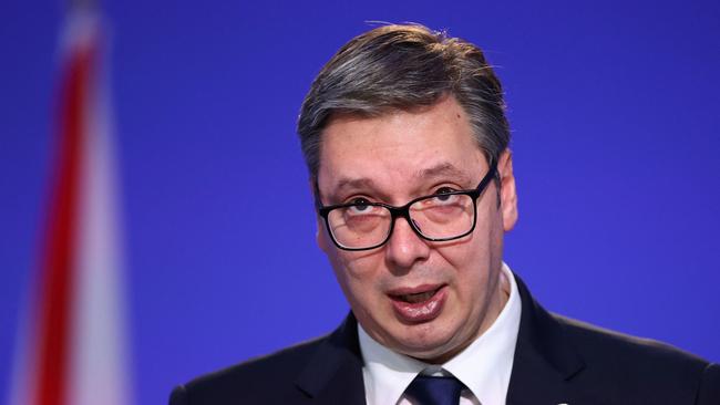 Serbian president Aleksandar Vucic has accused Australian Prime Minister Scott Morrison of a ‘political witch hunt’ over the detention of world number one tennis player Novak Djokovic. Picture: File