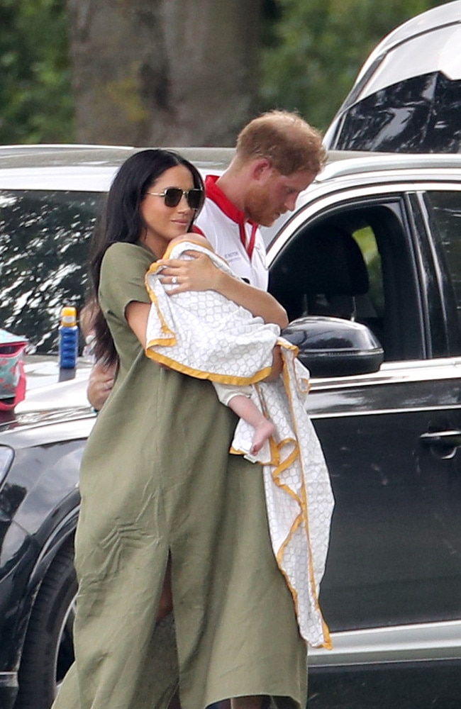 Prince Harry and Meghan with baby Archie. Picture: Chris Jackson/Getty Images.