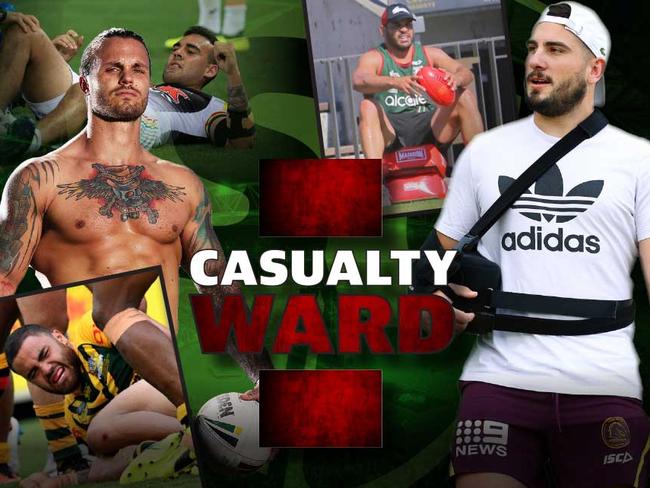 NRL pre-season casualty ward 2018