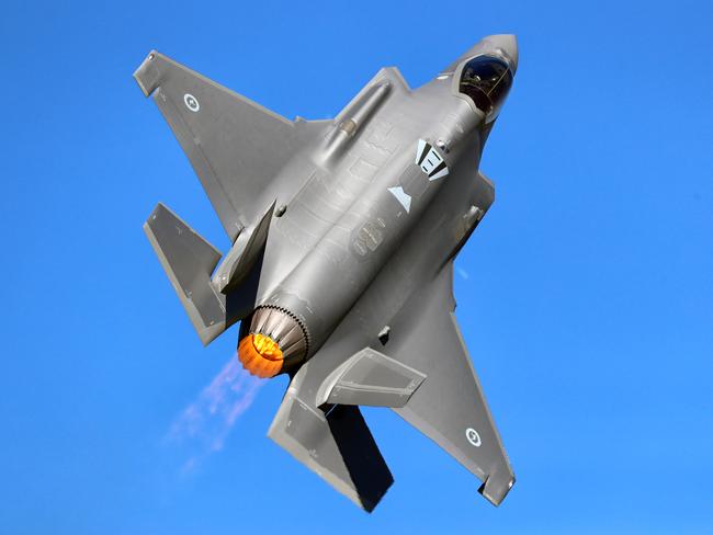 Mr Dutton has unveiled plans to buy 28 F-35 Lightning strike fighters if elected. Picture: Alex Coppel.