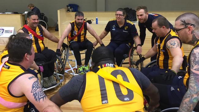 Hawthorn is taking part in the Victorian Wheelchair Football League