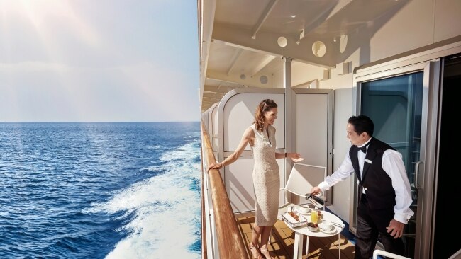 Butler service on luxury cruise line Silversea.