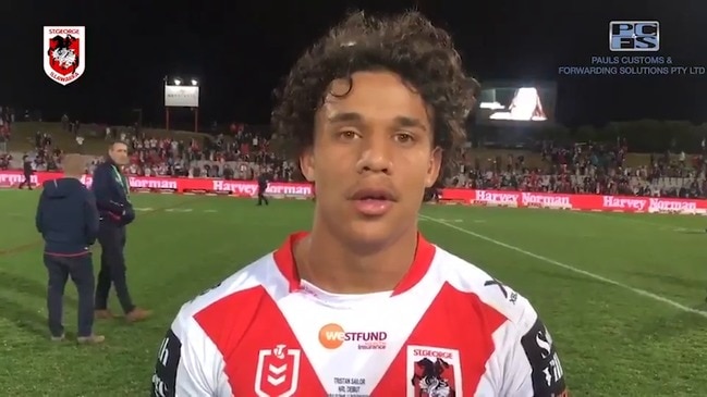 Tristan Sailor reflects on his first taste of the NRL