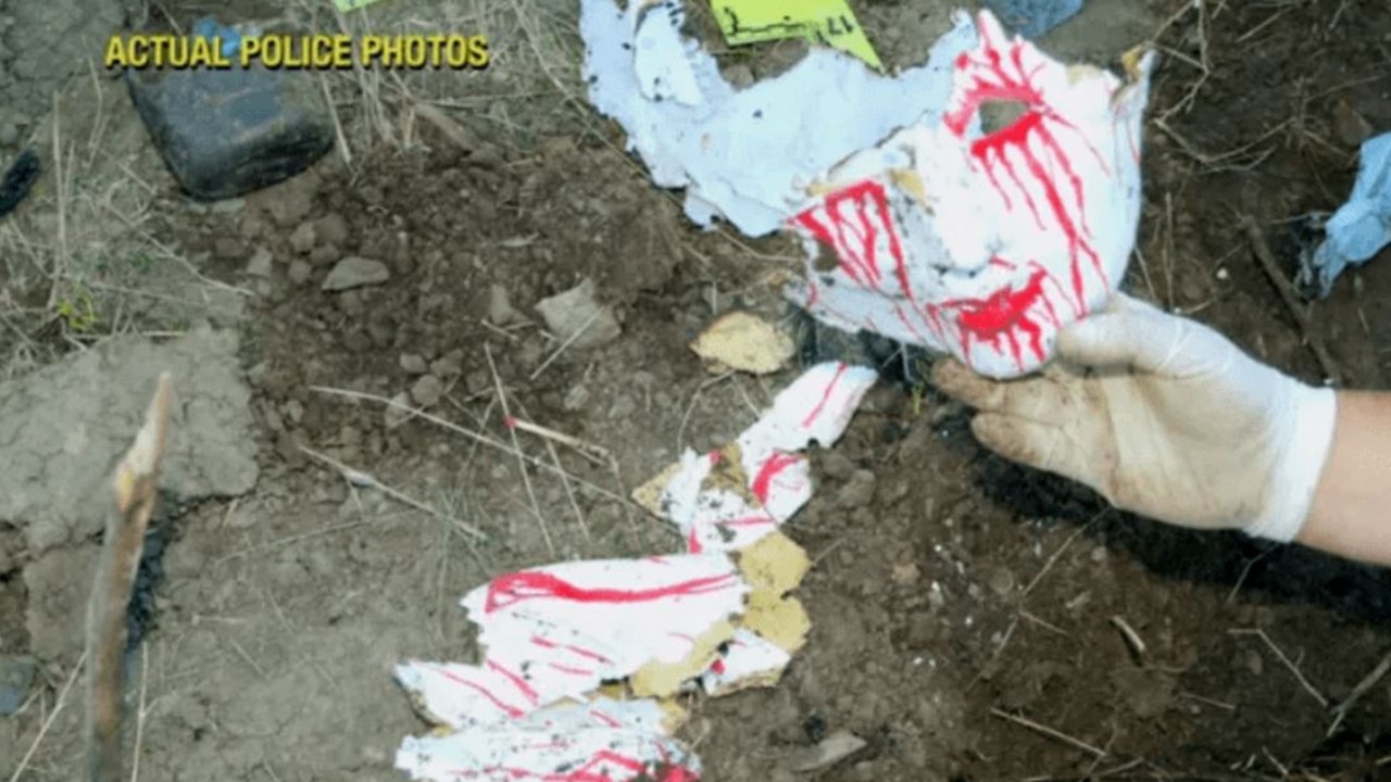 The boys wore these white masks during the murder. Picture: Idaho Police Department