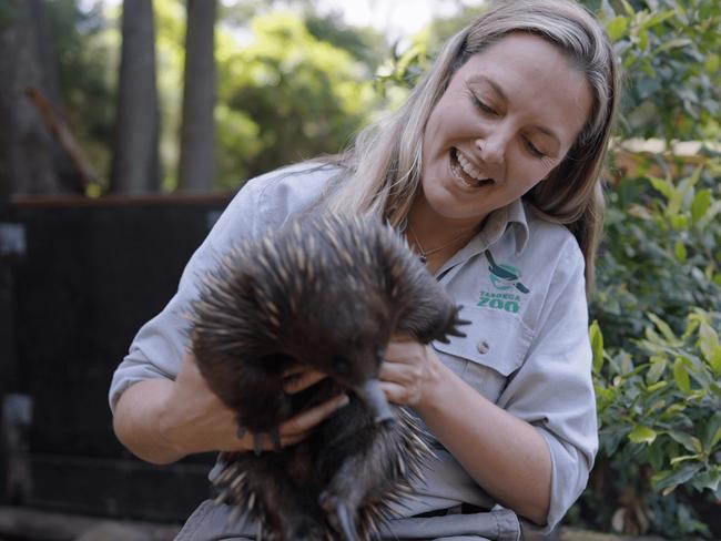 Taronga Zoo conservationist Dr Phoebe Meagher once thought a STEM career was not for her.