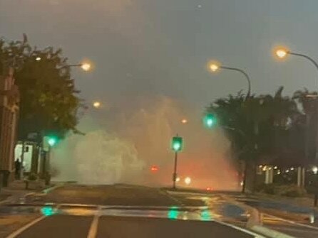 A Sink hole on Main St in Nuriootpa. Picture Supplied