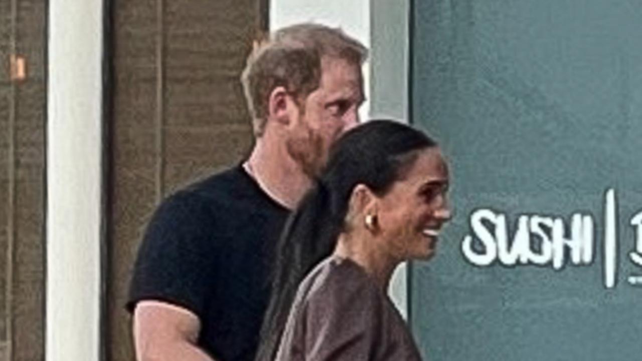 Meghan and Harry were spotted out in Santa Barbara. Picture: TMZ/Backgrid