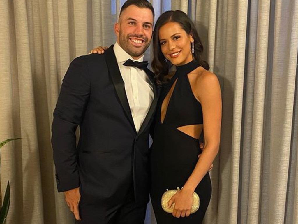 Tedesco with fiancee Maria Glinellis.