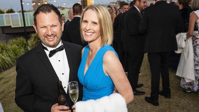 Brad and Amy Foster at LifeFlight Toowoomba Gala at The Goods Shed, Saturday, May 6, 2023. Picture: Kevin Farmer